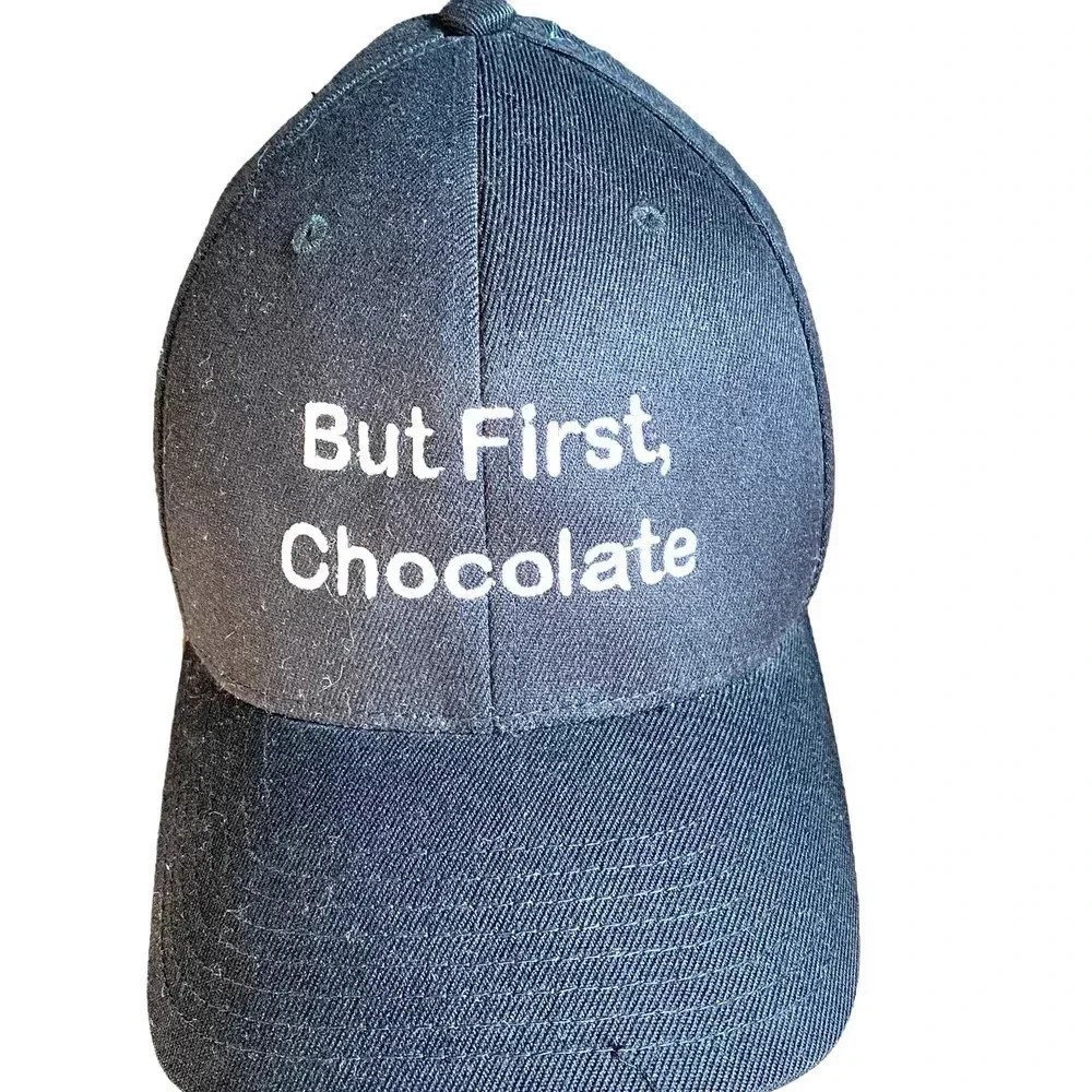Lids Hat Cap But First Chocolate Breakthrough Champion Flexfit Unisex Adult L-XL